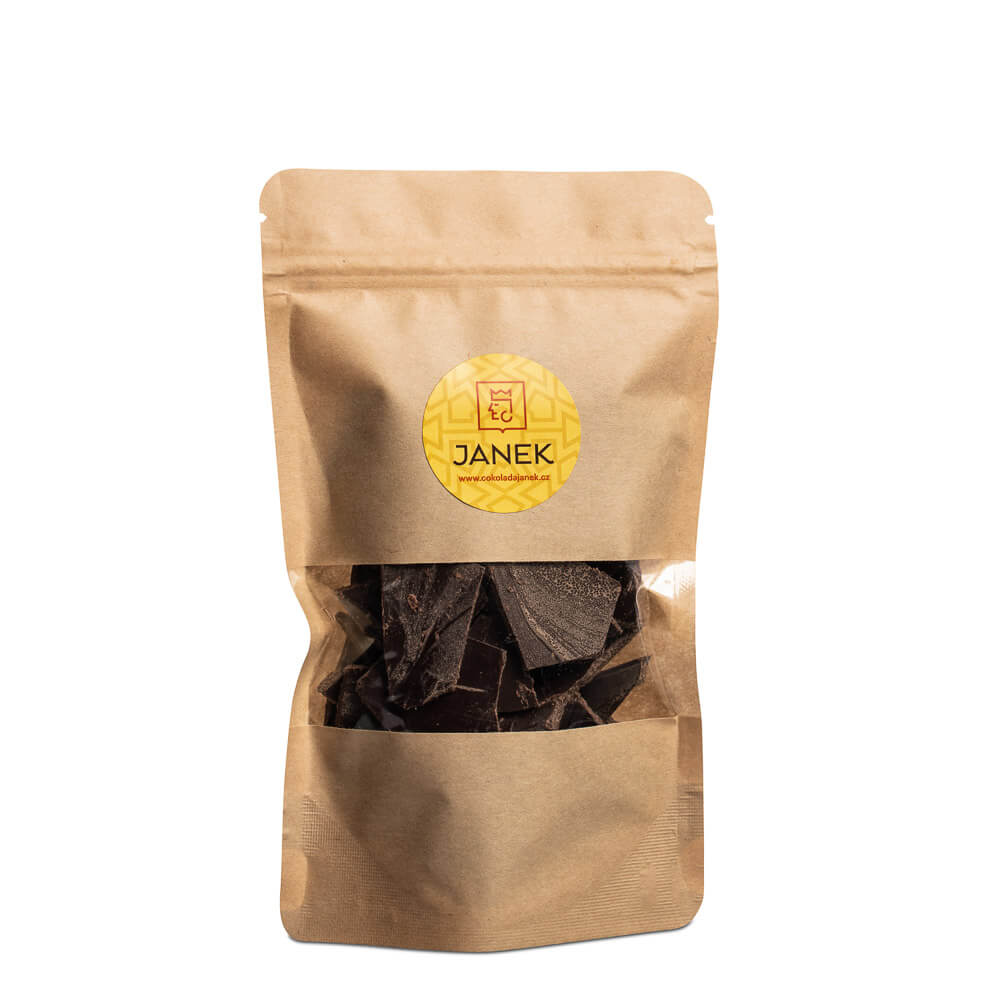 Čokoládovna Janek Zlomky 75% bean to bar hořké čokolády Dominikánská republika 500 g