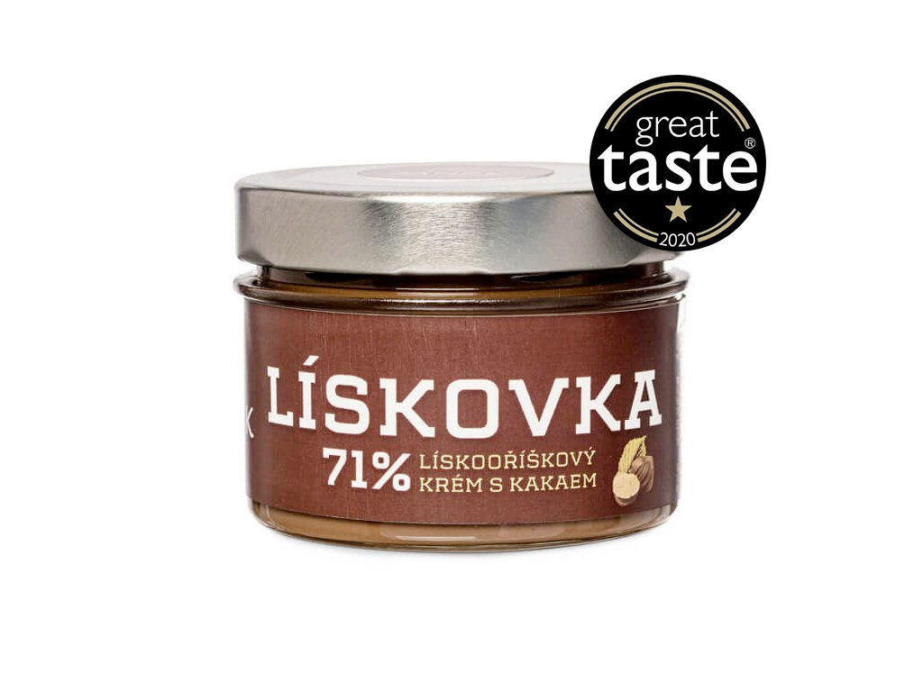 Čokoládovna Janek Lískovka – 71% lískoořískový krém s kakaem