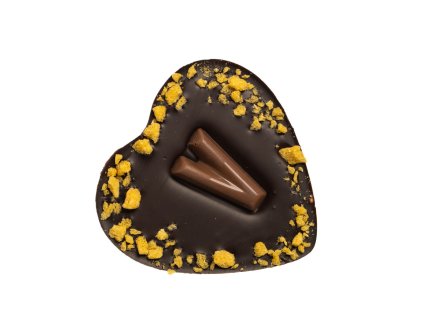 JANKOVO veľké valentínske srdiečko s iniciálou (Druh čokolády Bílá)