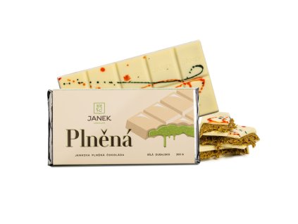 bila cokolada dubai tabulka radost obdrovani poteseni darek viral 200g pistacie knafeh cokoladovna janek