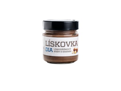 dia liskovka liskooriskovy krem sklenicka 250g cokolada oblibeny lahodny kakao cekanka cokoladovna janek