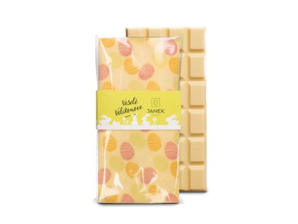 Biela veľkonočná čokoláda s potlačou