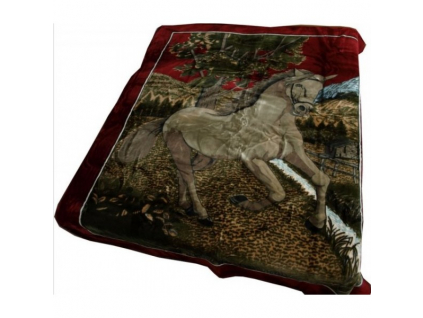 Deka španělská KŮŇ 2326 - rozměr 200 x 240 cm