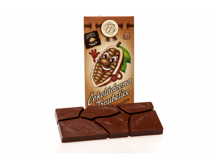 Čokoláda mléčná 40%, 45 g, Čokoládovna Troubelice