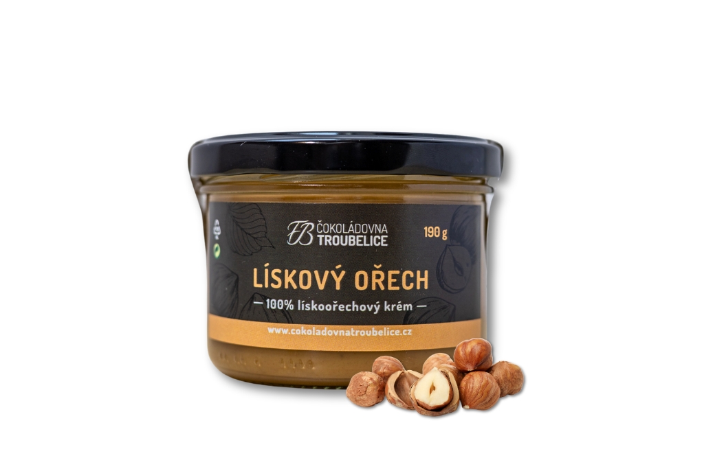 Čokoládovna Troubelice Lískoořechový krém 100%, 190 g