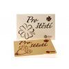 Velká čokoláda "Pro štěstí" - perleťový obal, 120 g, Čokoládovna Troubelice