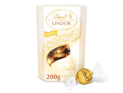 lindt lindor white chocolate truffles box 200g 1