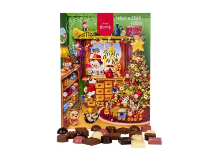 1245 adventni kalendar s cokoladovymi bonbony