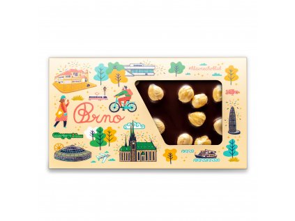 Brno | 59% Dark chocolate with hazelnuts