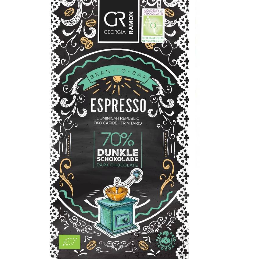 Levně Georgia Ramon Espresso Tmavá 70% BIO