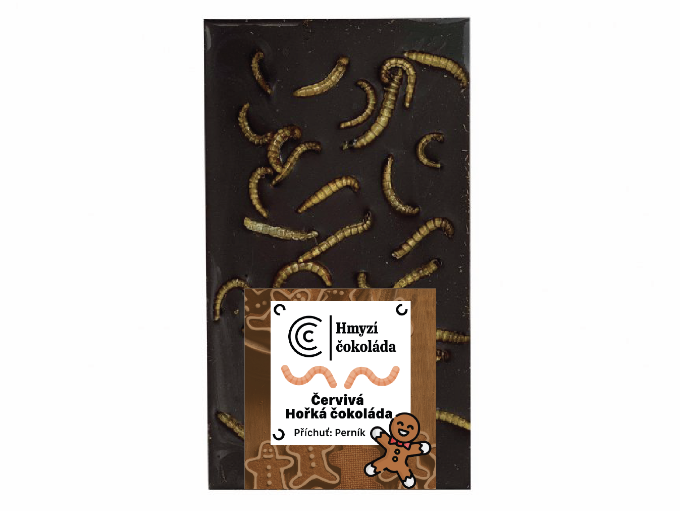 Levně Čokolandia Červivá čokoláda tmavá - Perník