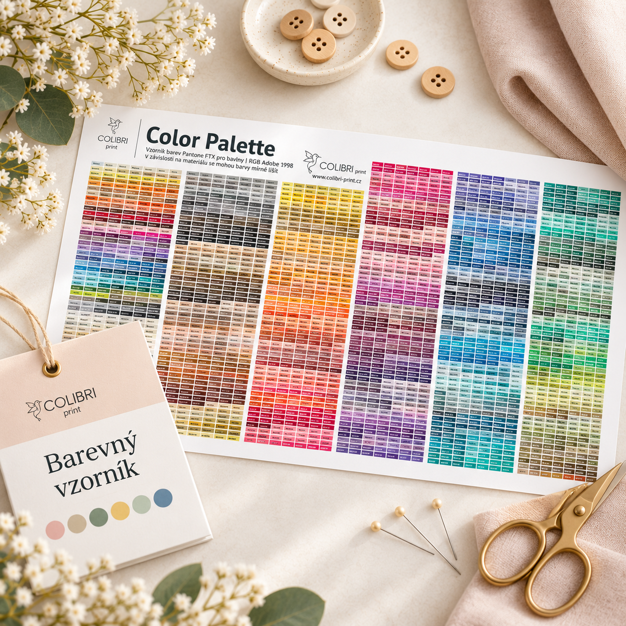Barevný vzorník COLIBRI-print