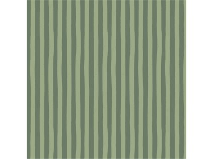 Zelené Pruhy (Materiál: Teplákovina (French terry - přírodní))