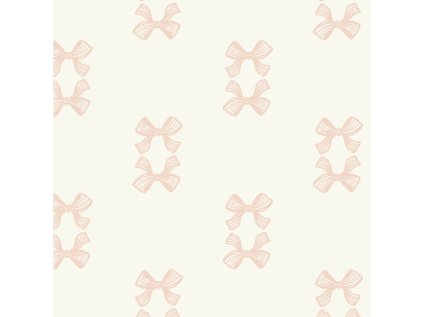 Elegantní Mašle Růžové (Materiál: Teplákovina (French terry - přírodní))