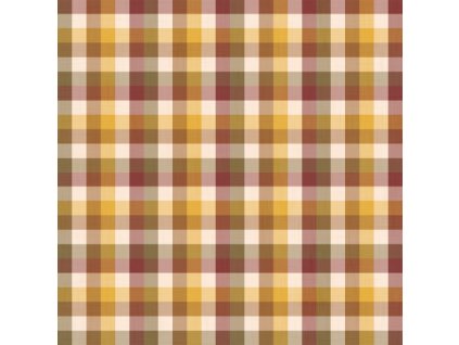 Gingham Hořčicový Malý