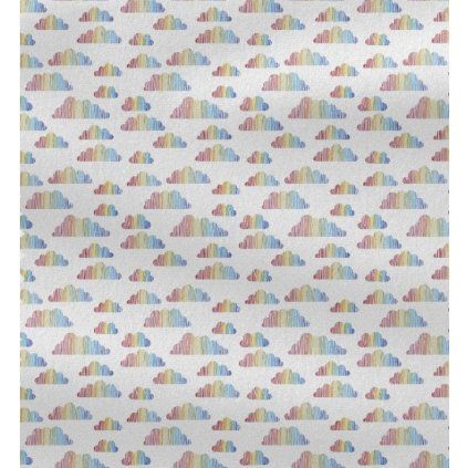 Vzor Obláčky barevné na pletená teplákovina – Colibri Print