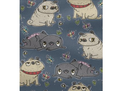 Mops tmavý (Materiál: Tetra)