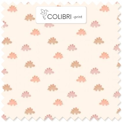 Dinosauři na růžové malý vzor