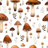 Lesní houby (Materiál: Teplákovina (French terry - přírodní))