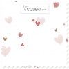 Vzor Srdce bílé na pletená teplákovina – Colibri Print