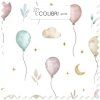 Vzor Balonky na pletená teplákovina – Colibri Print
