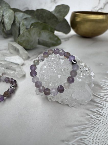 Prsten z minerálů AMETYST