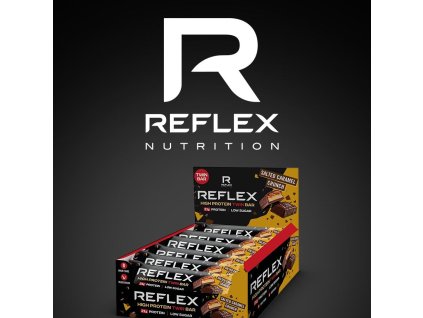 5.REF High Protein Twin Bar 60g salted caramel crunch 105107 Reflex Nutrition