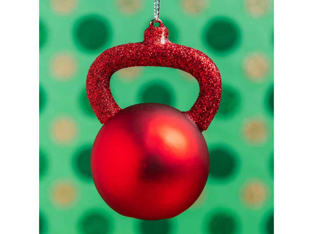 banka_kettlebell_vanoce_dekorace_stromecek_zlata_cervena_stribrna_sklo