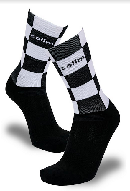 Sportovní ponožky se vzorem šachovnice