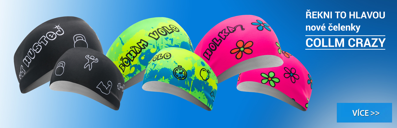 Sportovní čelenky na běhání collm crazy