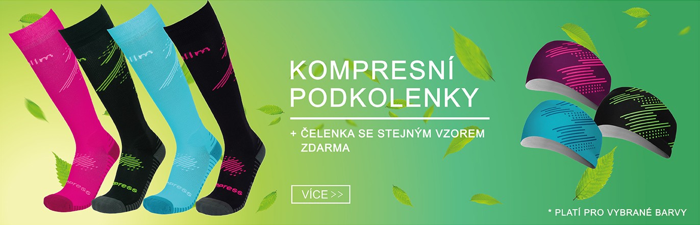Kompresní podkolenky s čelenkou