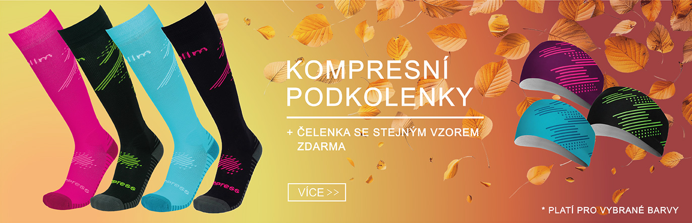 Kompresní podkolenky s čelenkou