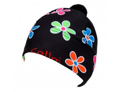 dámská sportovní čepice s květy