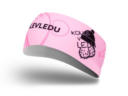 čelenka koule v ledu růžová