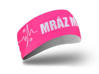 Dámská čelenka na otužování s nápisem mráz mi sluší