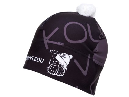čepice koule v ledu černá