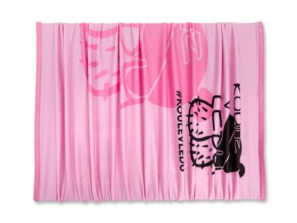 růžový nákrčník koule ledu