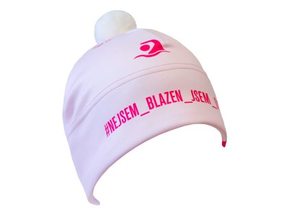 dámská čepice na otužování s nápisem Nejsem blázen, jsem otužilec