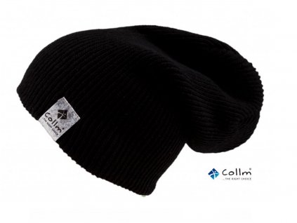 pletená zimná čiapka čierna