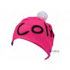 športová funkčná čiapka s brmbolcom ružova