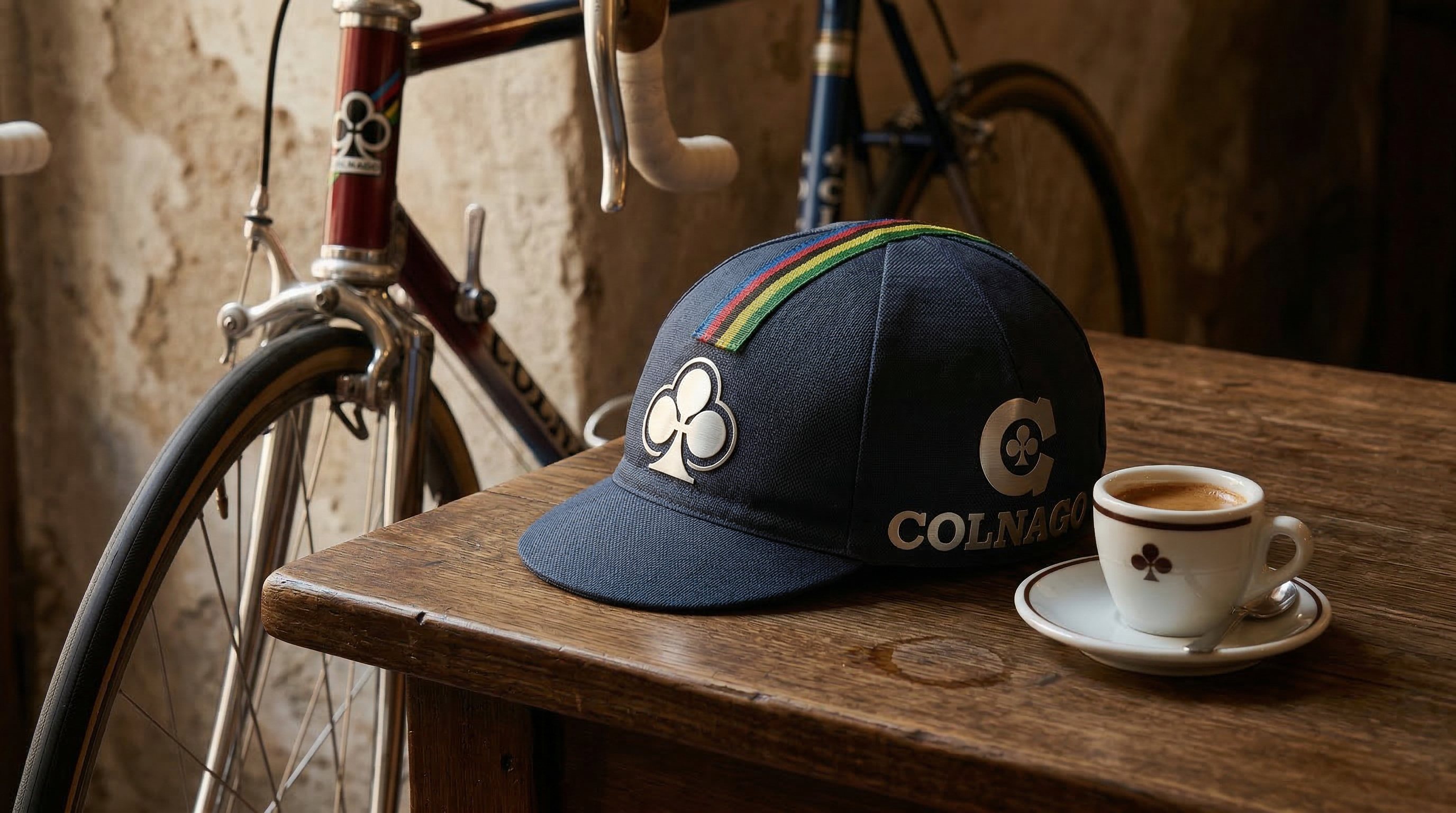 Colnago Cycling CAP 1954 White retro styl