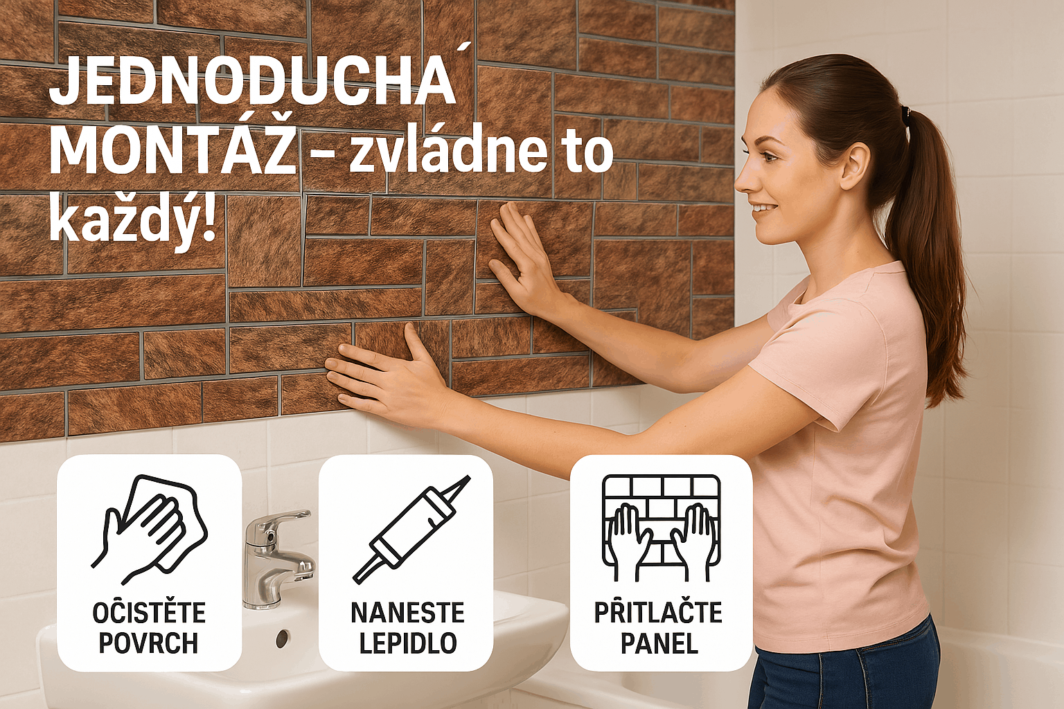 Jednoduchá montáž PVC panelů