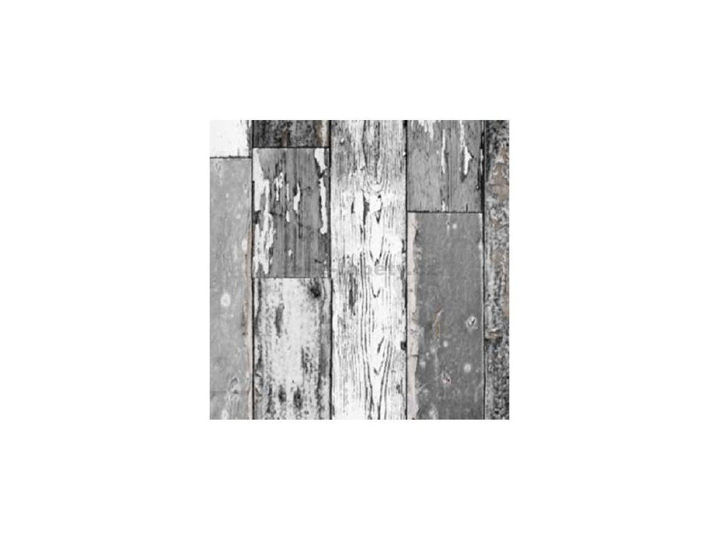 Renovace dveří fólie staré bíločerné dřevo šíře 67,5cm x 2,1m - dekor 552
