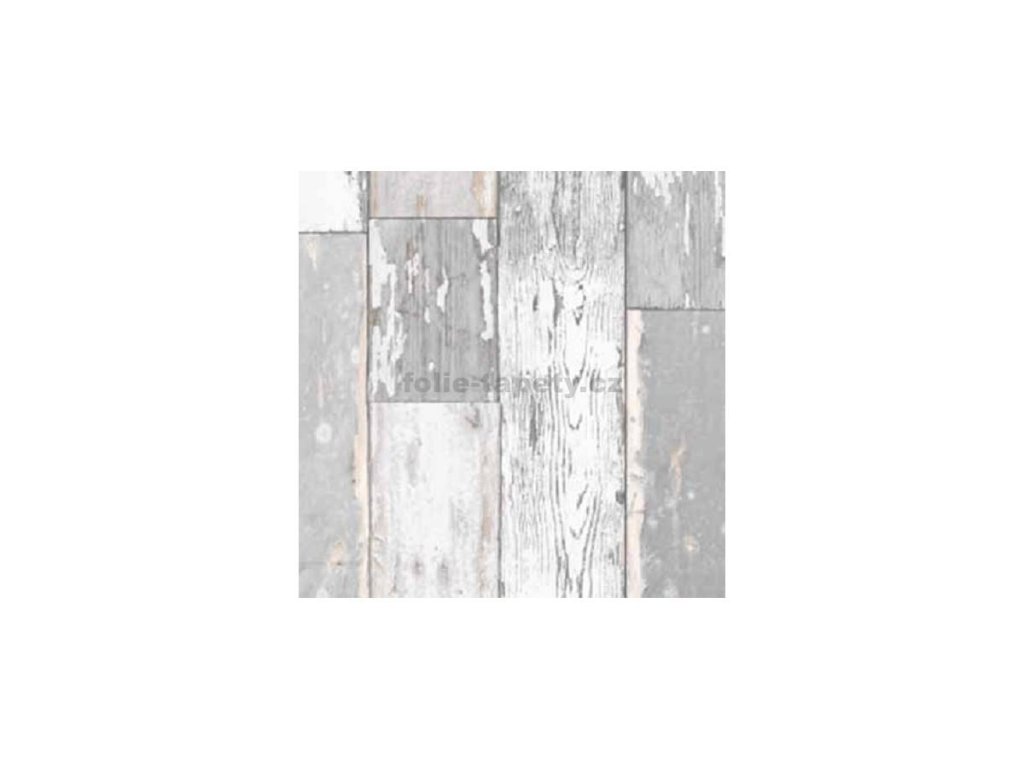 Renovace dveří fólie staré bílošedé dřevo šíře 67,5cm x 2,1m - dekor 551