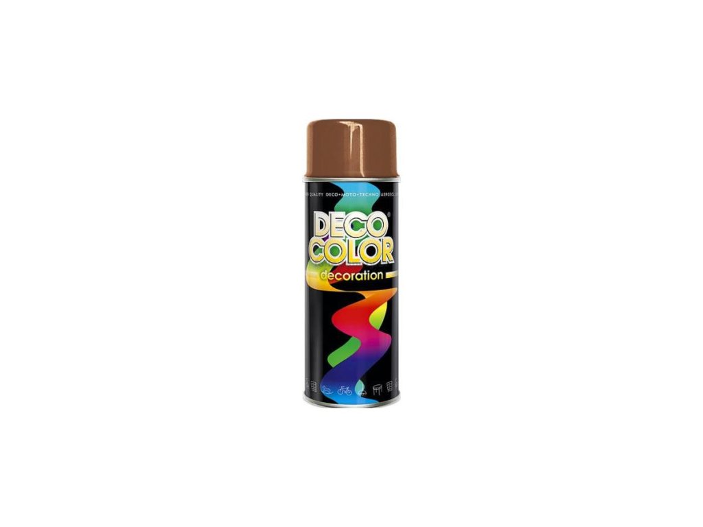 39741 1 decocolor barva ve spreji deco leskla ral 8011 hneda 400 ml
