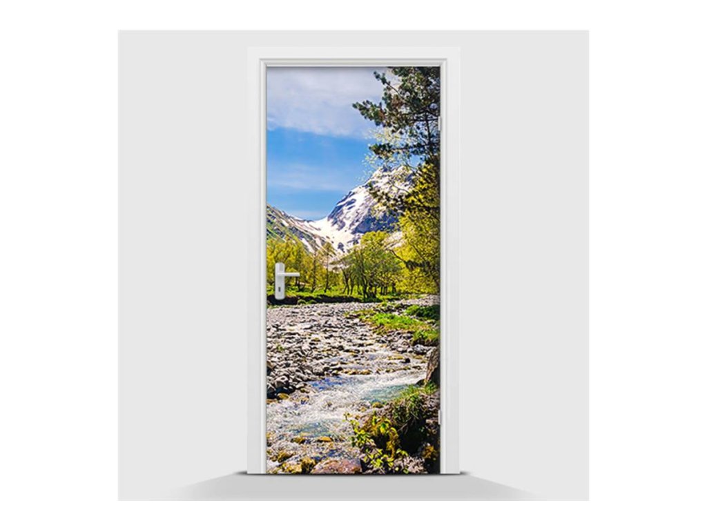 40071 samolepici fototapeta hory a potucek 70 x 210cm