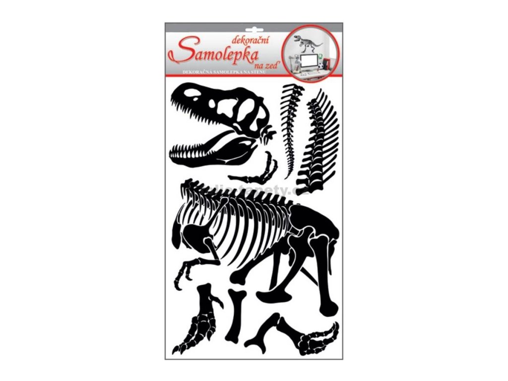 36516 samolepici pokojova dekorace dino kostra
