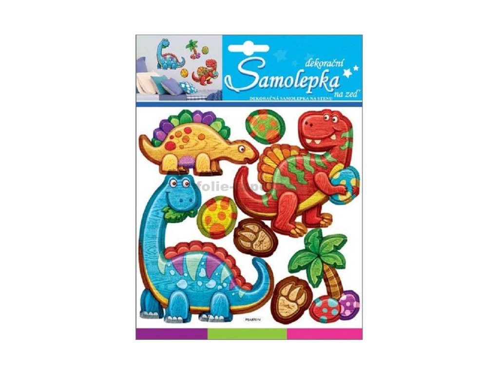 37635 samolepici pokojova dekorace dinosauri 3d