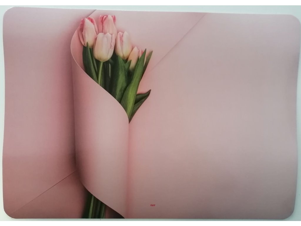 Prostírání korkové Tulipány světle růžové