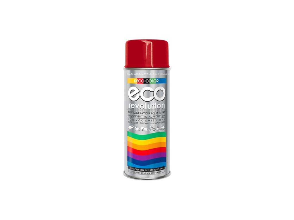 41280 1 decocolor barva ve spreji eco leskla ral 3000 cervena 400 ml